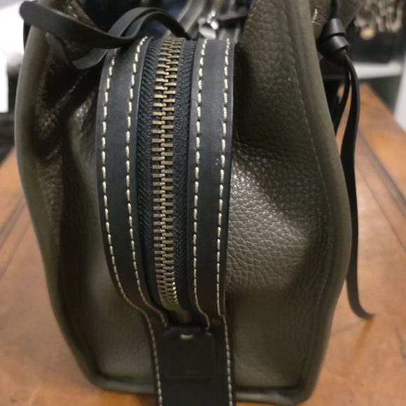 CUSTOM Coach 1941 Rogue 31 Satchel Glove Tanned Pebble Leather Olive Green NWOTi - Picture 5 of 8